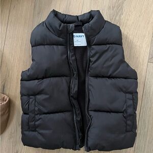 Old Navy Black Puffer Vest 3T